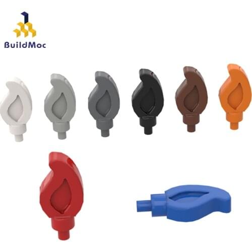 BuildMOC Compatible Assembles Particles 37775 Small Flame Building Blocks Parts DIY Educational Crea