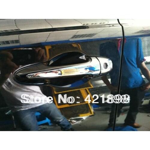 For Toyota RAV4 2013 2014 2015 ABS Chrome Door Handle Cover Trim 8 pcs