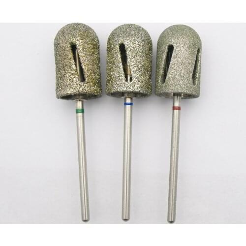 13*19mm Diamond Cap Pedicure Nail Drill polishing bit for the treatment of calluses Accessories Nail Mills
