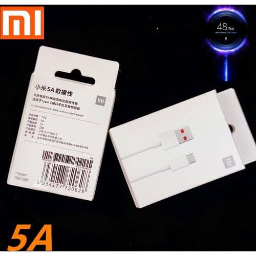 Xiaomi Cable 5A MI 10 pro Turbo charger Type C cable For xiaomi10 pro 10x lite mi 9 9t cc9 redmi note 9 pro k30