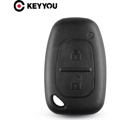 KEYYOU 10X Remote Car Key Shell 2 Button For Renault Trafic Vauxhall Opel Master Vivaro Nissan Primastar Fob Key Case Cover