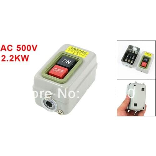 AC 500V 32.2KW Motor Control Start Stop ON/OFF Push Button Switch BS216B