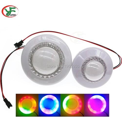 DC12V RGBS Colorful LED Lamp Illuminated Push Button 76mm 96mm Rotating light Button With Micro Switch for Claw Crane Machine