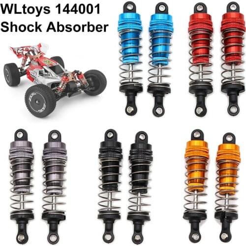 2PCS 144001-1316 Metal Shock Absorber Damper Replacement Parts Fit for WLtoys 144001 1/14 4WD RC Drift Racing Car Accessories