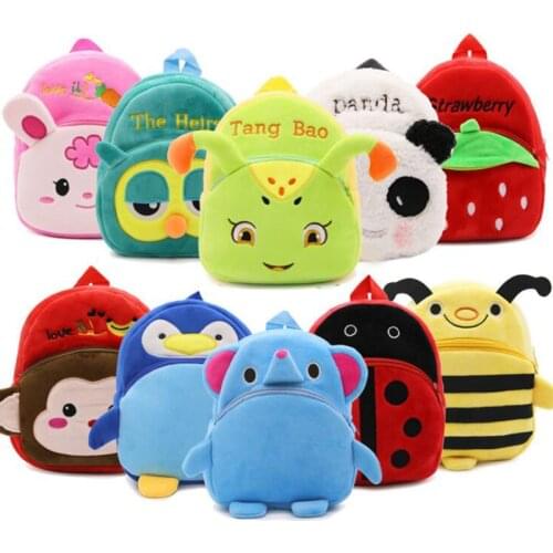 Lovely Plush Backpack Cute Backpack Kongfu Panda Bag Monkey Backpack Childrens Gifts Outdoor Travel Cartoon Kindergarten Bag