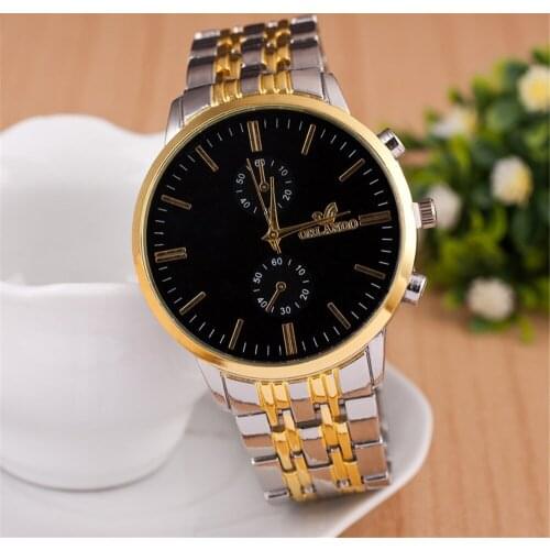 Fashion Mens Business Watch Top Brand Luxury Waterproof Alloy Quartz Wristwatches Male Clock Relojes Hombre