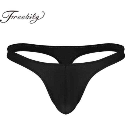 Male Mens Sexy Panties Lingerie Low Rise Bulge Pouch Breathable Bikini G-string T-back Thong Briefs Underwear