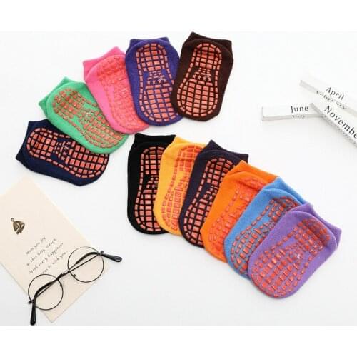 Autumn Winter Spring Summer Breathable Non-slip Floor Socks Boy Girl Socks shsort Baby Kids Socks Cotton Candy Color Ankle Socks