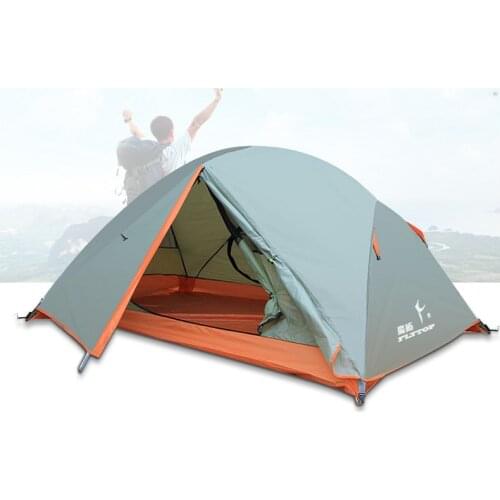 2 Person Ultralight Outdoor Camping Tent ,strengthen Aluminum Pole Double-layer Windproof And Ainstorm Hiking Backpacking Tent