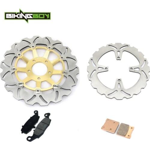 Bikingboy For Suzuki GS 500 E 96 97 98 99 00 01 02 03 GS 500 F 04 05 06 07 08 K4 K5 K6 Front Rear Brake Discs Rotors Disks Pads