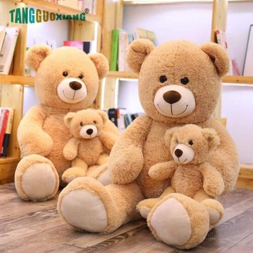 2pcs/set 40-100cm Cute bear Mother&child Plush Toy Soft Stuffed Animal Doll for Kids Girl baby lovely birthday Gift