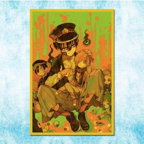 Retro Japanese Anime Poster Ground Bondage Boy Hanako-Kun Vintage Family Room Art Wall Decoration-022