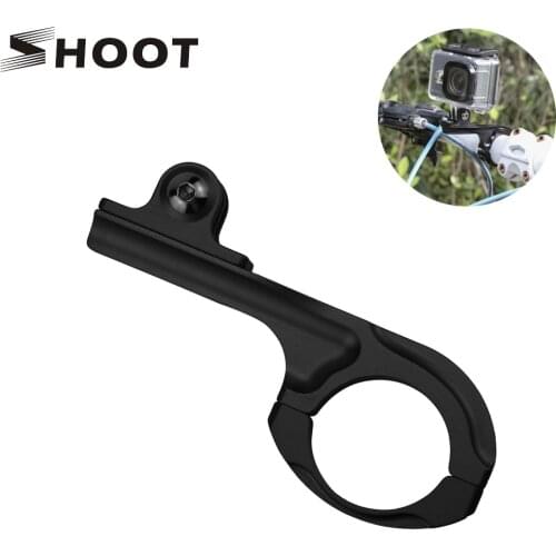 SHOOT Bicycle Clamp Bike Handlebar Clamp Clip Mount for GoPro Hero 7 6 5 4 Session Yi 4K Sjcam Sj4000 for GO Pro Accessory