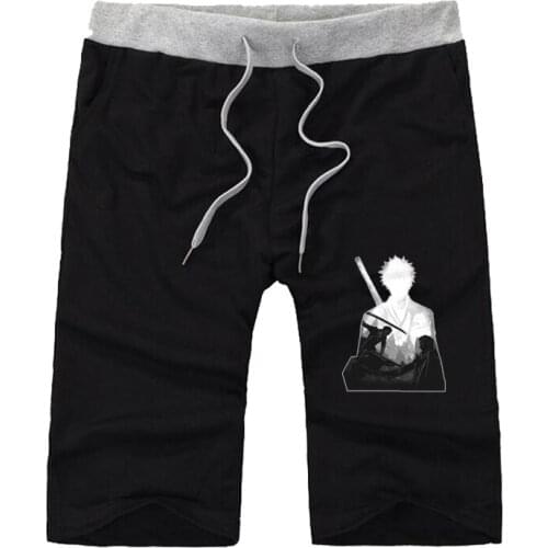 Japan anime Bleach shorts teenagers Summer Short Pants Men cotton Casual Short Sweatpants Breathable Elastic Waist shorts