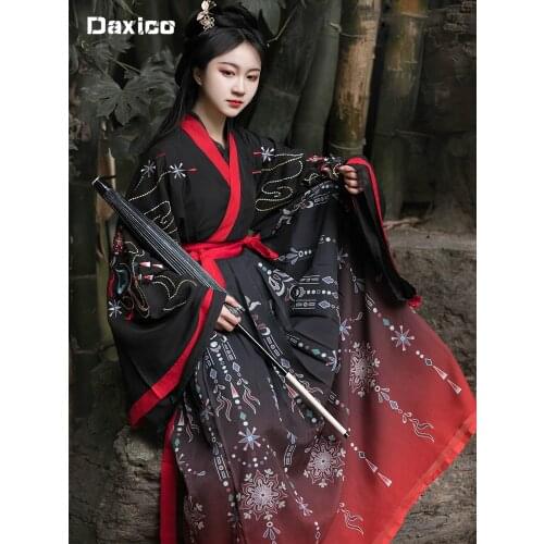 Traditional Hanfu Woman Chinese Ancient Han Dynasty Princess Costume Vestidos Tang Suit Princess Dress Stage Performance Wear