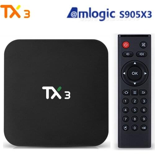 TX3 Smart Tv Box Android 9.0 Amlogic S905X3 4GB 32GB 8k Youtube Media Player 2.4G 5G Wifi 100M LAN USB 3.0 BT4.0 Smart Tv Box