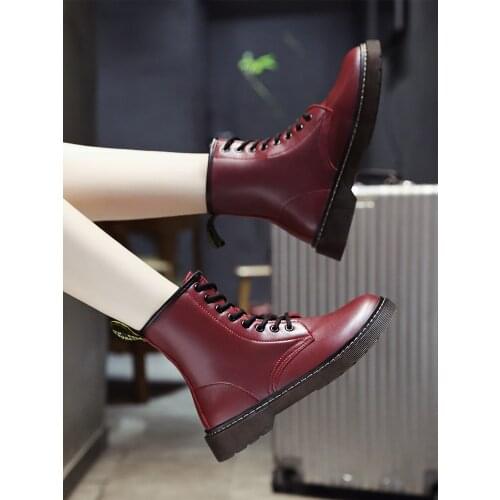 Martin Boots Female British Wind Tube 2019 New Spring And Autumn Single Shoes Wild Retro Handsome Motorcycle Short Boots