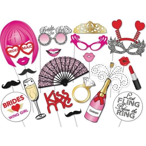 1 Set Photo Booth Props Wedding Hen Party Bride To Be Game Kit Party Supplies