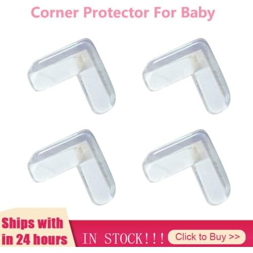 4Pcs Baby Silicone Safety Protector Table Corner Protection From Children Anticollision Edge Corners Guards Cover Home Hogar