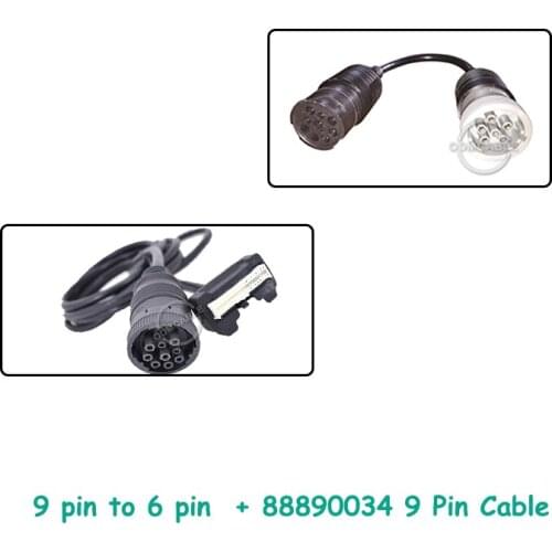 6 pin cable with 9 pin diagnostic cable for vcads interface 88890020 diagnosis scanner 88890034 9 Pin Cable