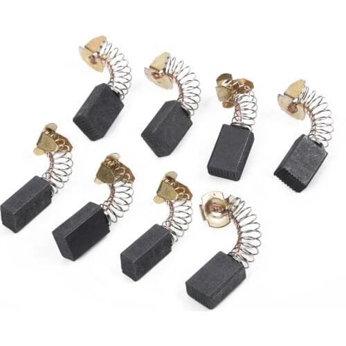 8Pcs Angle Grinder Motor Carbon Brushes Replacement For Electric Drill Hammer Power Tool Accessories