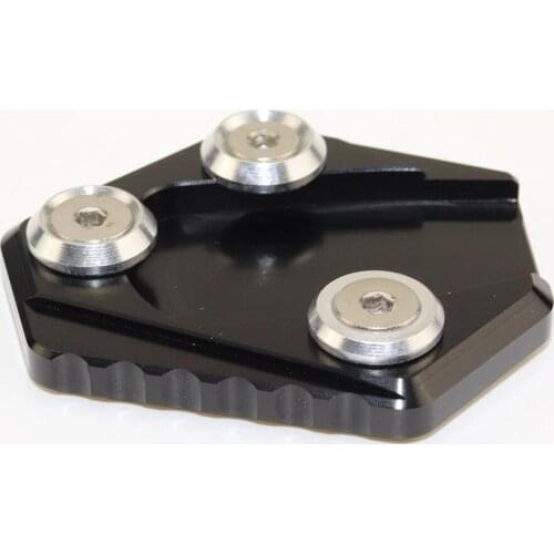 Aluminum Side Stand Enlarge Kickstand Extension Plate Pad for Honda GROM MSX125 MSX 125 2014 2015 Motorcycle Black