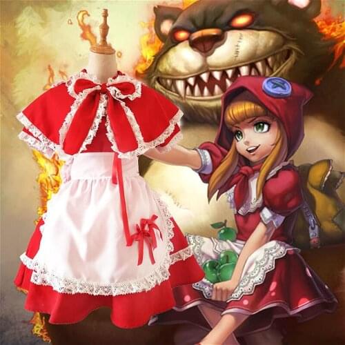 Anime game LOL cosplay costume full set Annie Hastur the Dark Child cosplay clothes halloween costumes for women