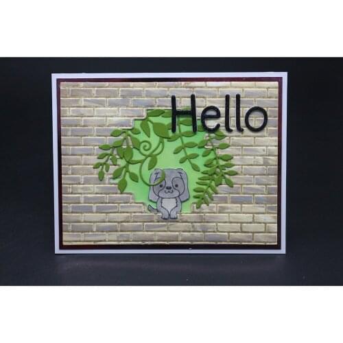 AZSG 2019 New Arrival Wall/Animal Cutting Dies And Embossing Folder plastic Plates Set ForScrapbooking /Cutting Machine Crafts