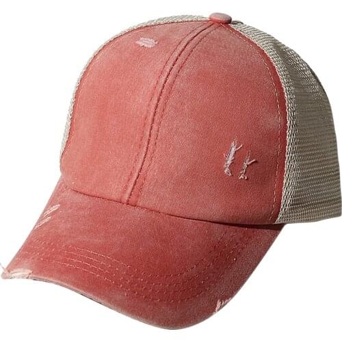 Unisex Baseball Cap Mesh Hat Adjustable Outdoor Mesh Cap Trucker Sports Hat