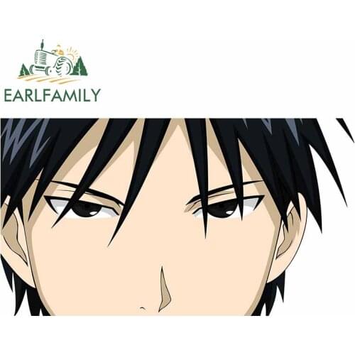 EARLFAMILY 13cm x 7.2cm for Fullmetal Alchemist Car Stickers and Decals JDM RV VAN Windows Door Personality Car Assessoires