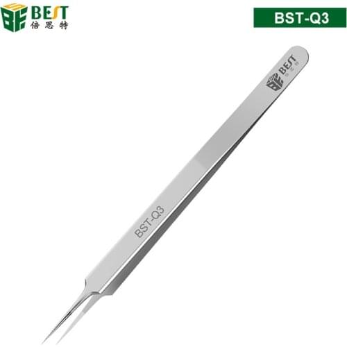 Best Flying Line Tweezers Superfine Tip Tweezers Precision Elbow Fixture Microscope Fingerprint Tweezers