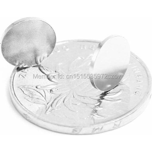 100pcs Strong Round Dia 10mm x 1mm N35 Rare Earth Neodymium Magnet Art Craft Fridge 10x1mm