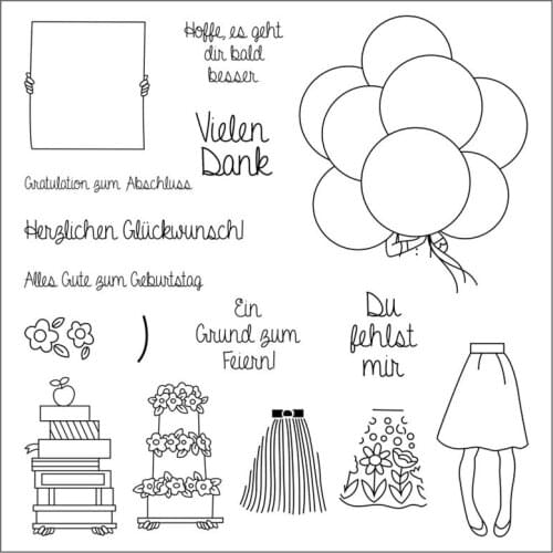 German Wedding Text Silicone Clear Rubber Stamp Sheet Cling Scrapbooking DIY Cute Pattern Photo Album Paper Decoration
