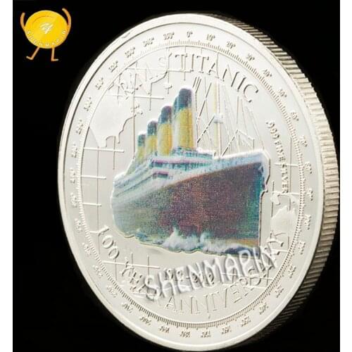 1912 Titanic Commemorative Coin Remember the 100th Anniversary of the Sinking of the British Titanic Coins Collectibles Silver