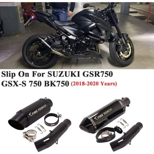 Slip On For SUZUKI GSX-S750 GSX S750 GSX-S 750 BK750 GSR750 2021 Motorcycle GP Racing Exhaust Escape Link Pipe Muffler DB Killer