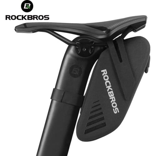 ROCKBROS Bicycle Saddle Bag Waterproof Bike Rear Tail Bag Can Hang Taillights MTB Road 0.6L Capacity Bike Bag Bike Accessories