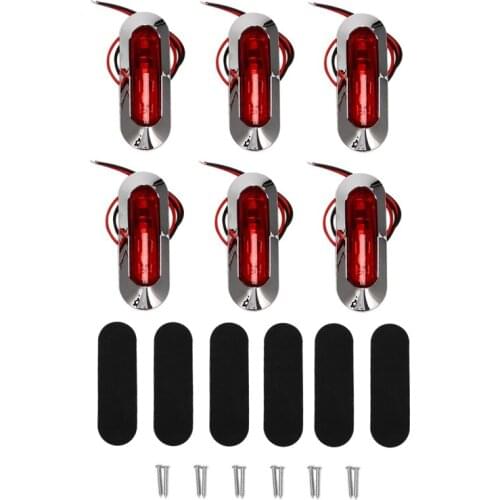 Marine Boat Light Cockpit Decoration Light Boat Navigation Light for Boat Yacht Fishing Pontoon Kayak 12V 24V 6Pcs