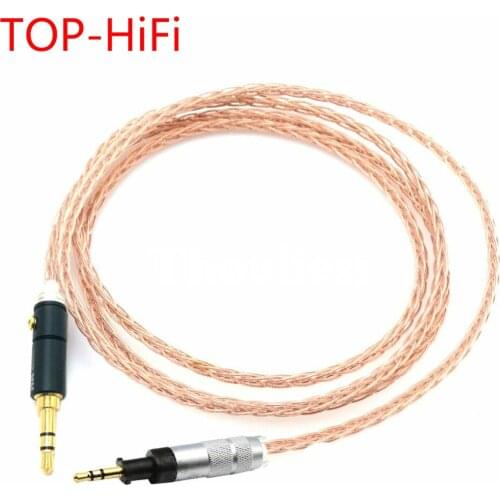 TOP-HiFi DIY 7N Single Crystal Copper 8 Cores Litz Braid Headphone Upgrade Cable For J55 J55A J88 J88A Earphones