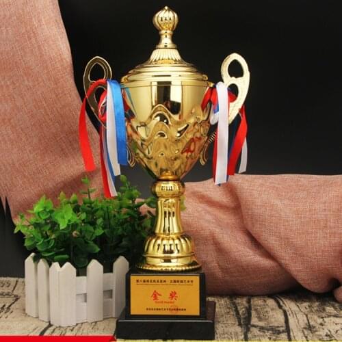 Trophy custom hot sale metal Football trophy wholesale dance gold trophy cheap custom sports medal trophies add logo