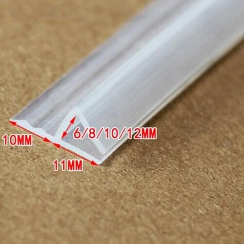 Glass Seals Frameless Shower Bathroom Door Window Balcony Screen Sealing Strip Weatherstrip Draft Stopper Transparent