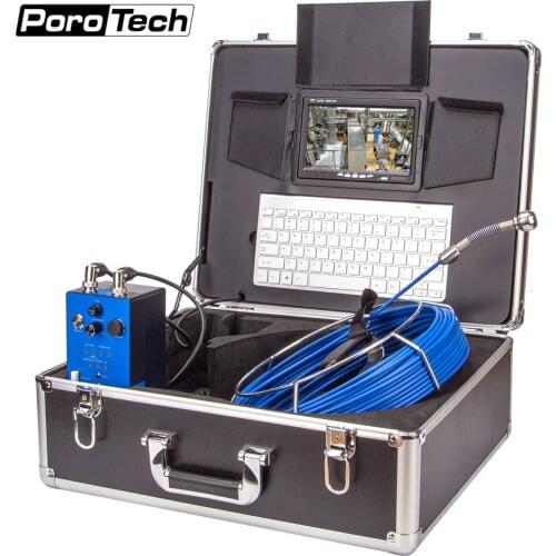 H1 9"LCD Pipe Inspection Video Endoscope HD Camera 30M Drain Pipe Sewer Inspection Camera System with Meter Counter