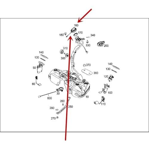 Car Fuel tank inner cover C180mer ced es-be nzW221 E200 R300 S350 CLS350 E SLK GLK G AMG Level Fueling hood Fill the seal cover