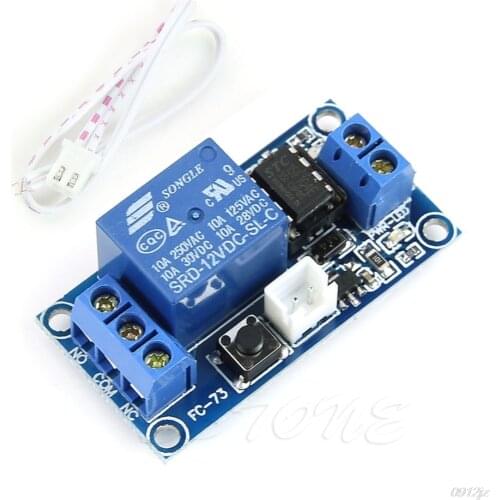 1 Channel 12V Latching Relay Module with Touch Bistable Switch MCU Control