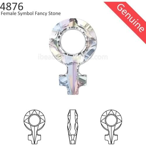1 piece) 100% Original Crystal from Swarovski 4876 Female Symbol FS Made in Austria loose beads rhinestone DIY jewelry making