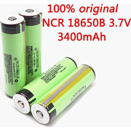 100% Original 18650 battery 3.7v PCB battery For NCR18650B 3400mAh 3.7V Li-ion Rechargeable battery PCB Protected+Free Shopping