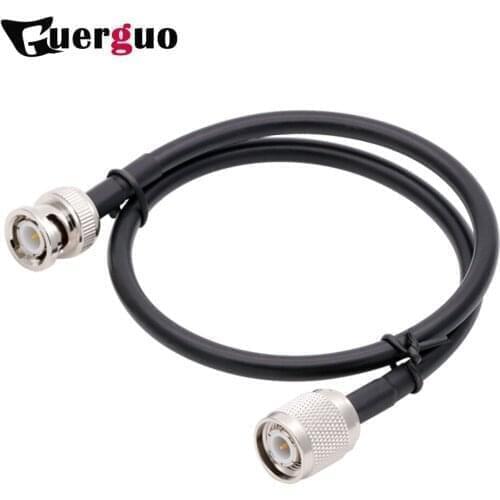 100PCS 30CM 12" For Interphone/CCTV/Q9 Video BNC Coaxial RF Connector BNC Male to RP TNC Male Adaptor with RG58 Cable