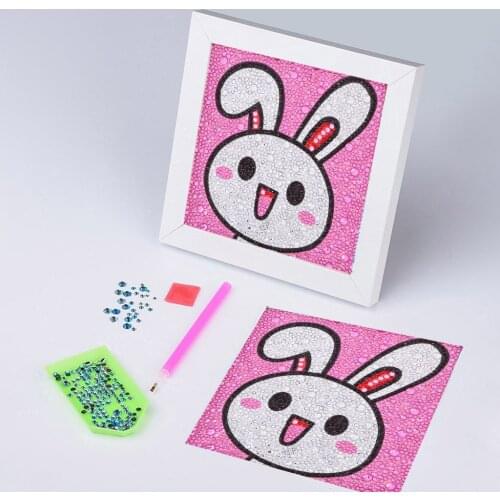 5D DIY Diamond Painting Cross Stitch Diamond Embroidery White Rabbit Diamond Mosaic Animal Home Decor Christmas Gifts For Kids