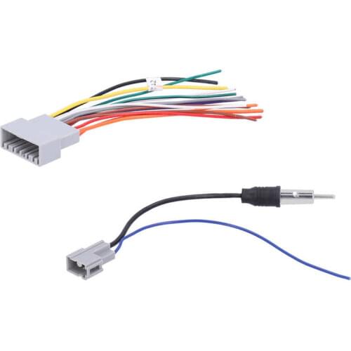 Auto accessorie Adapters Sockets Car Radio Stereo Wiring Harness with Antenna Adapter Replacement for Honda Greiz araba