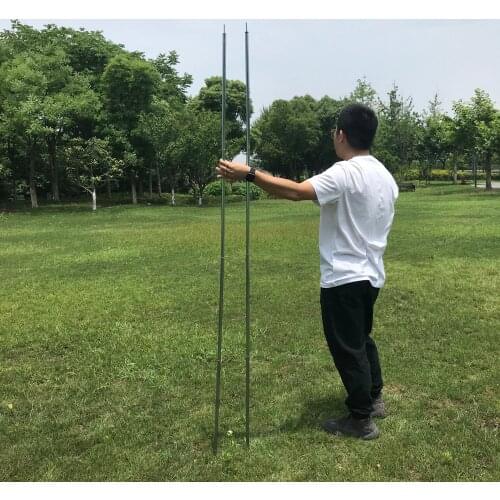 White Adjustable Tarp Poles Sun Shelter Flysheet Support Rod 2M