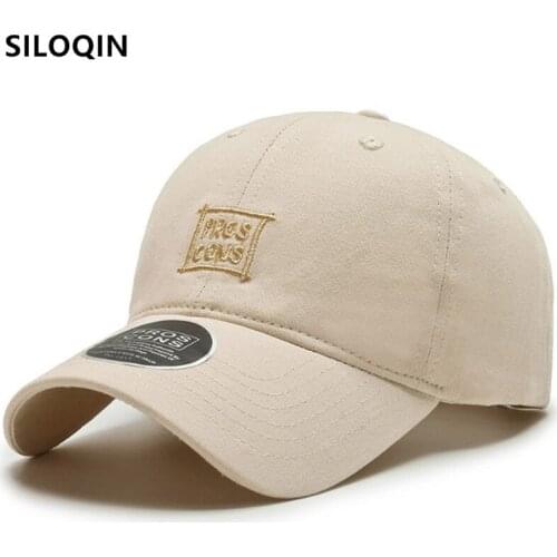 SILOQIN Snapback Cap Letter Embroidery Baseball Caps For Men Women Adjustable Size Cotton Couple Hat Casual Fashion Sports Caps
